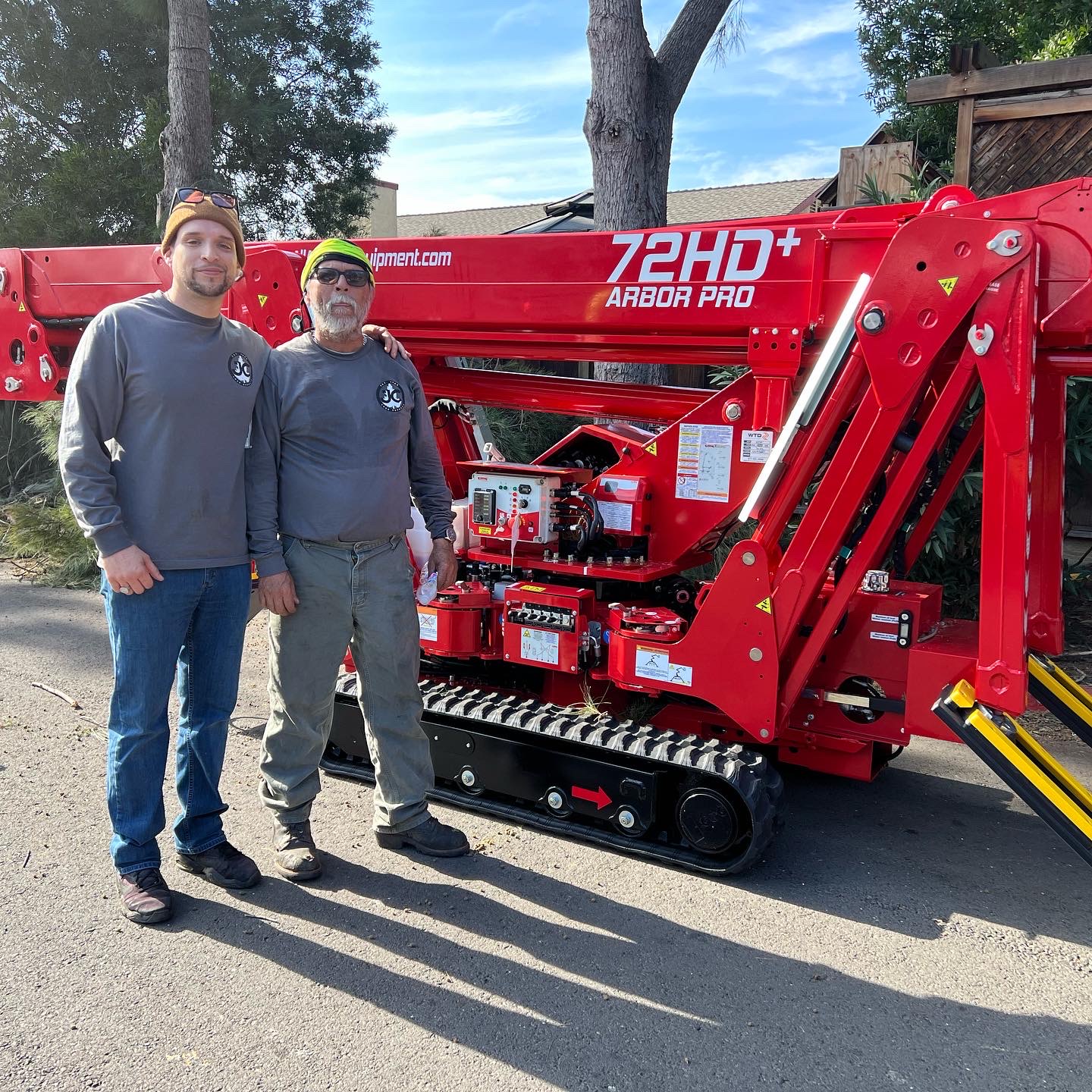 Javier Sr. and Javier Jr. with the 72HD+ Arbor Pro